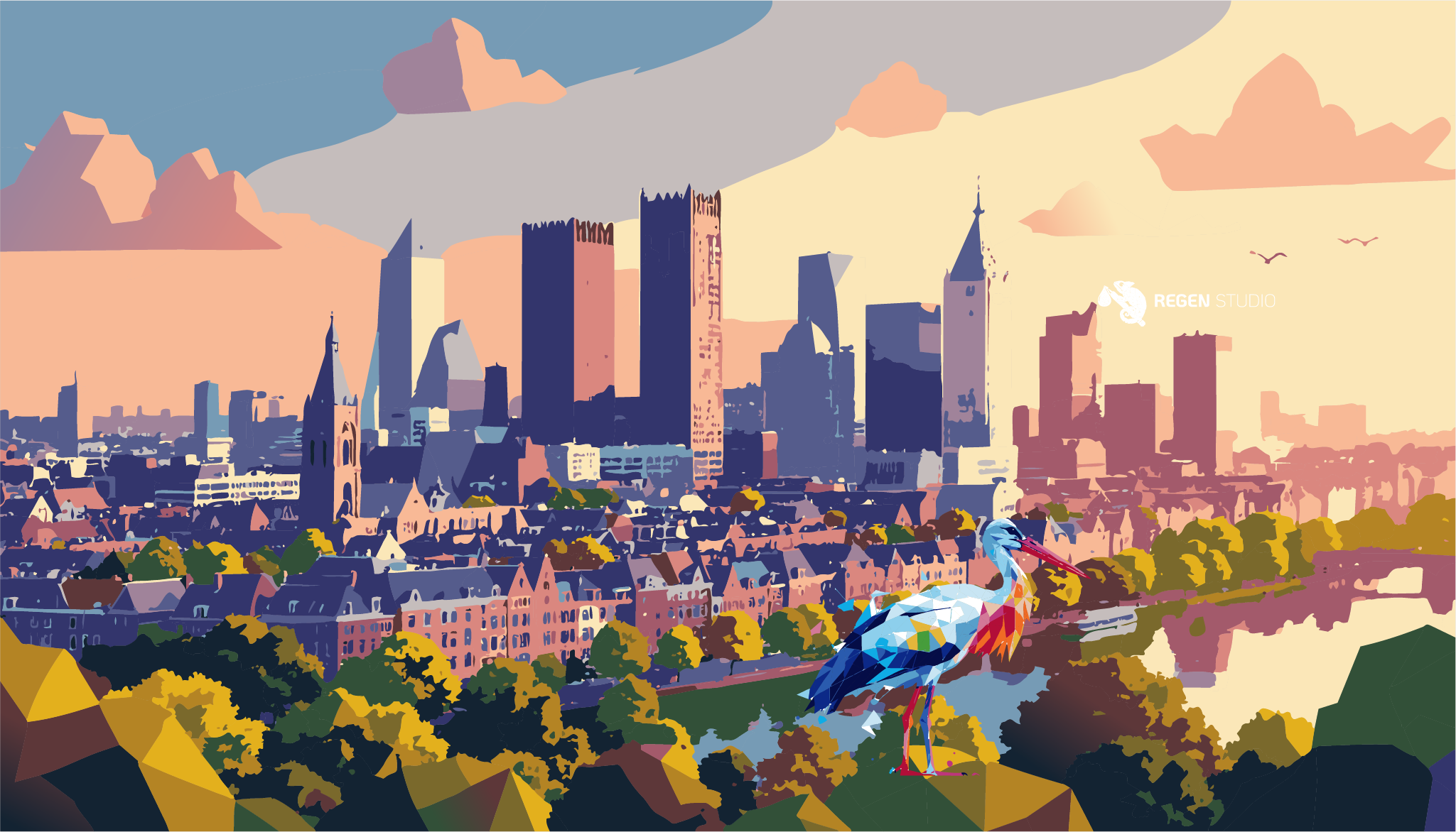 The Hague skyline — innovation consultancy for the city's digital innovation and smart city team